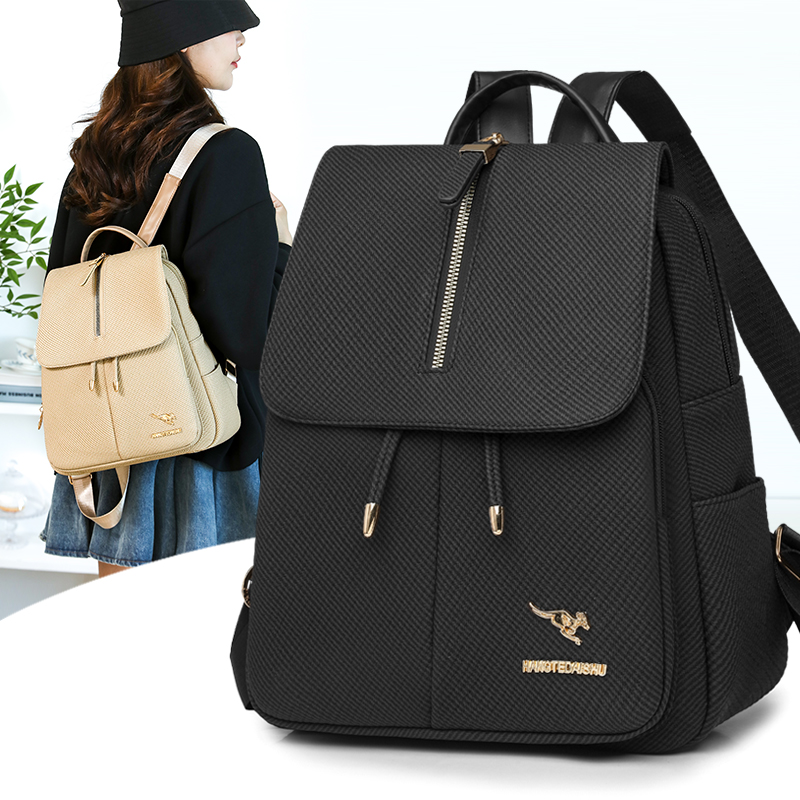 Leather Work Womens Backpack - Mochila de Viagem Durável para Mulheres,