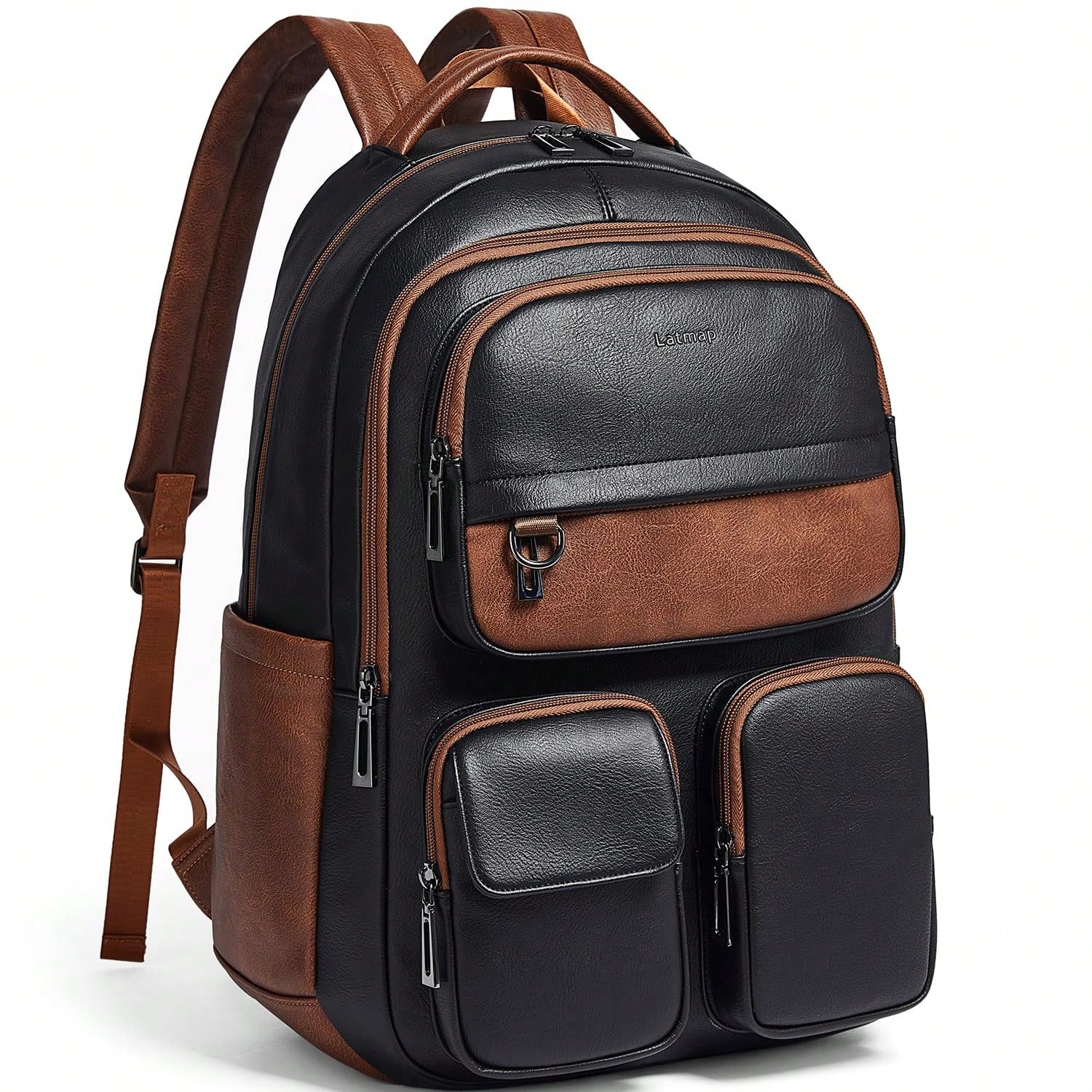 Leather Work Womens Backpack - Mochila de Couro Vegano LATMAP para