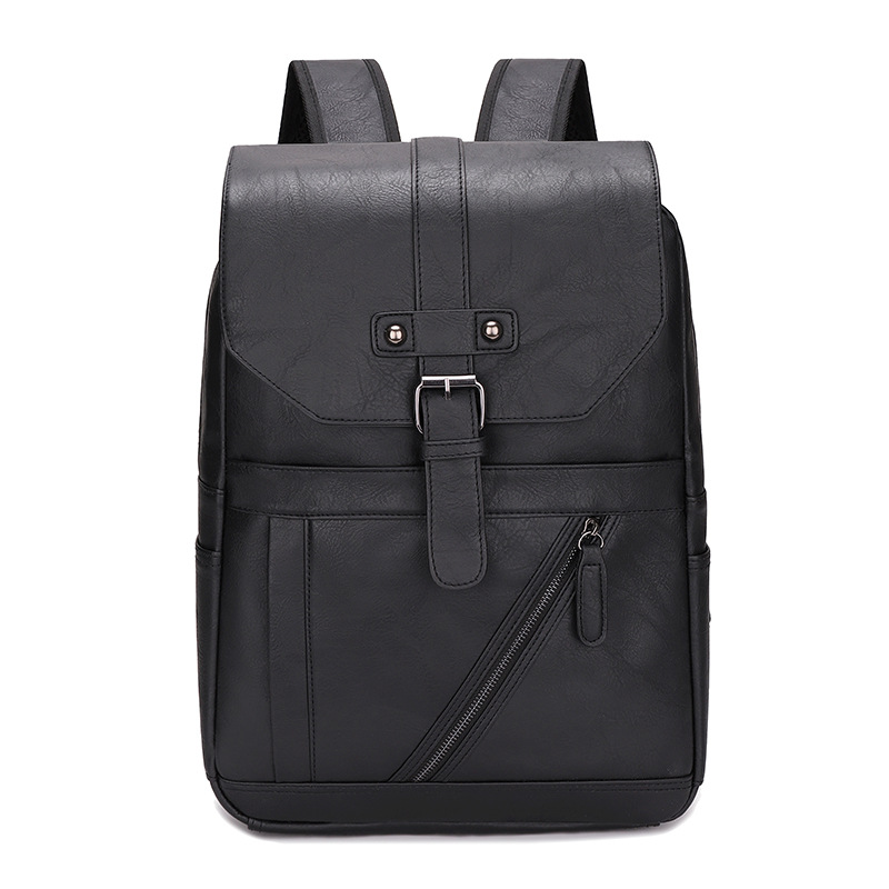 Leather Work Rucksack Mens - Mochila de Couro Impressa de Alta