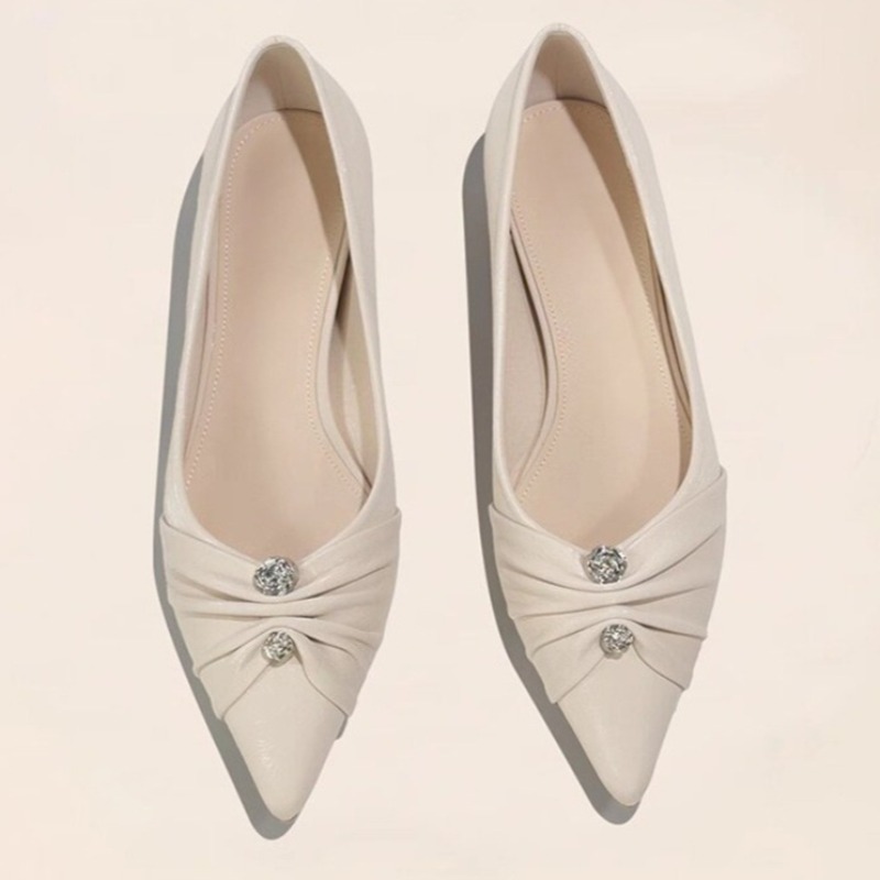 Leatherwork In French - Sapatos femininos de couro macio estilo