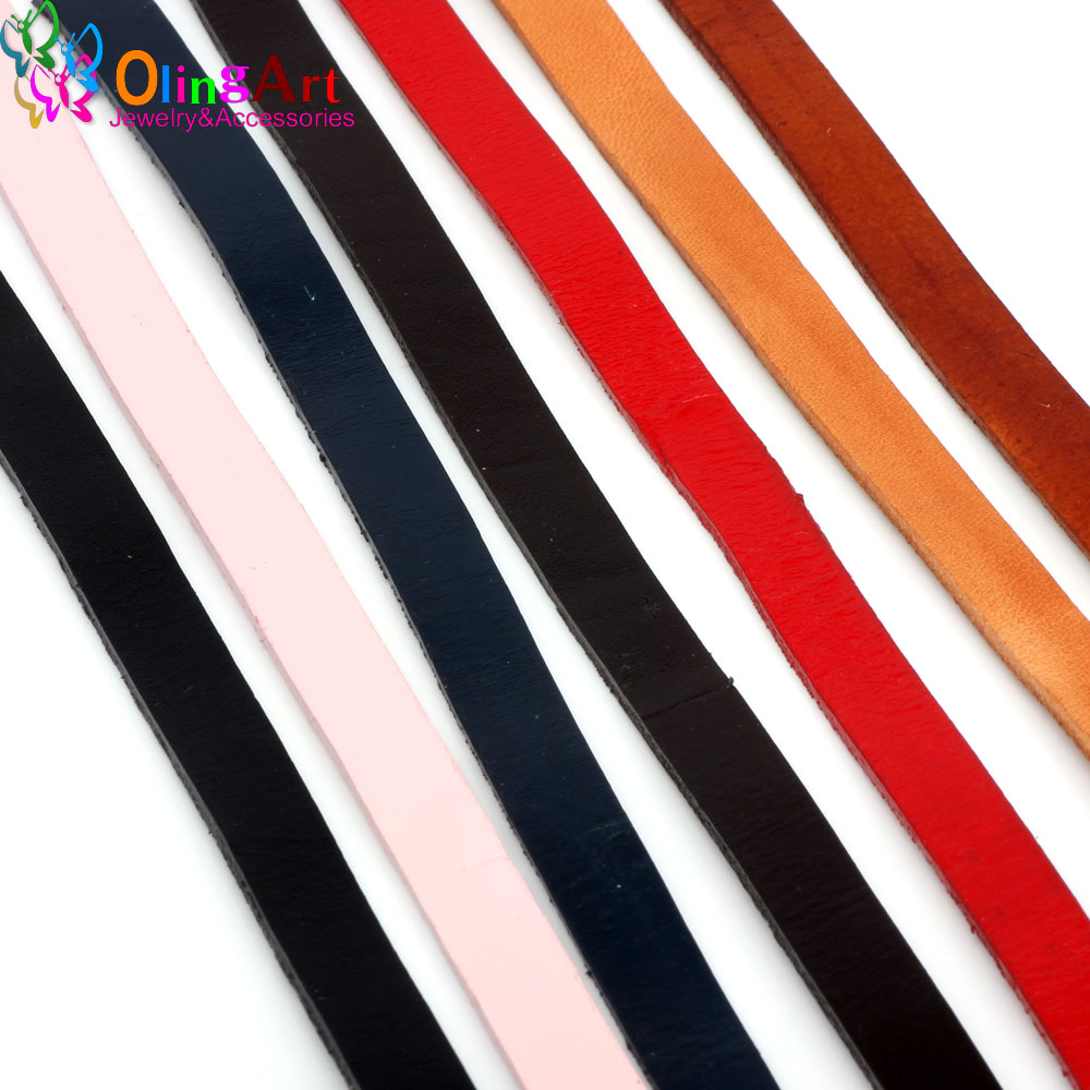 Leatherwork Diy - Olingart 10*2mm 1 jarda/lote corda de