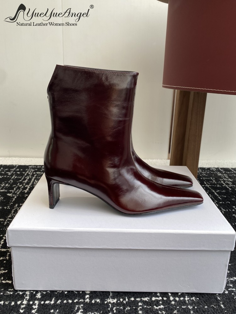 Leatherwork In French - Mulheres elegantes estilo francês zíper trabalho