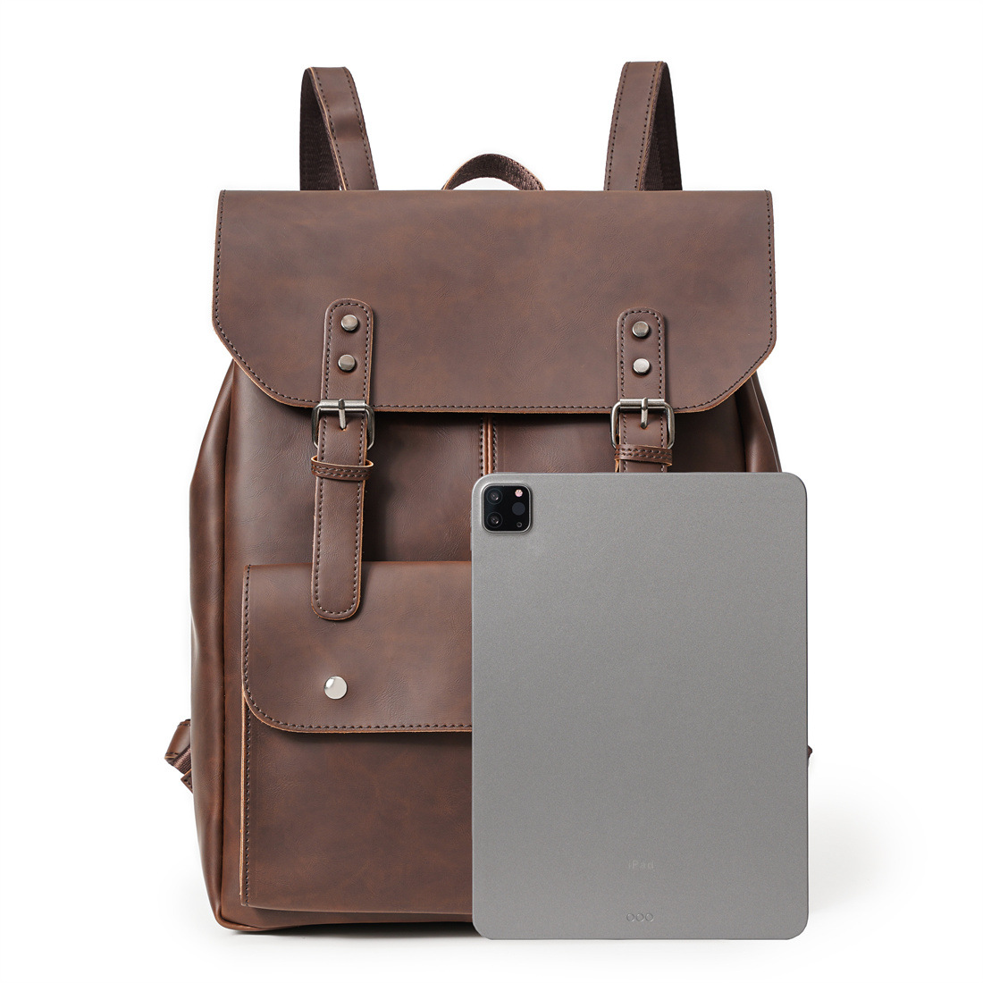 Goyn mochila de couro masculin - Leather Work Rucksack Mens avaliação e preço