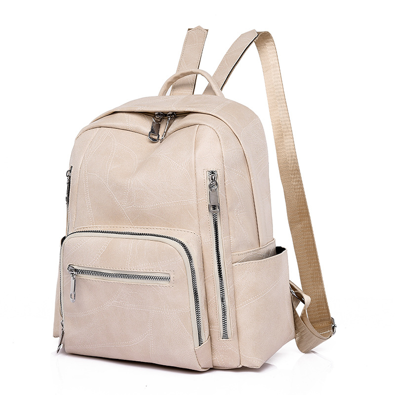 Mochila feminina de couro pu,  - Leather Work Womens Backpack avaliação e preço