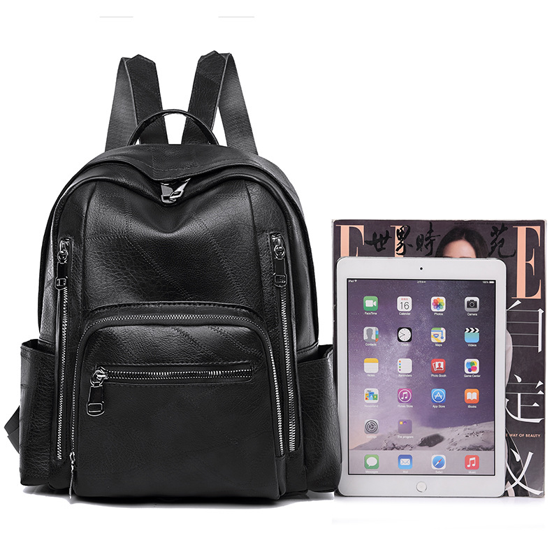Mochila feminina de couro pu,  - Leather Work Womens Backpack avaliação e preço