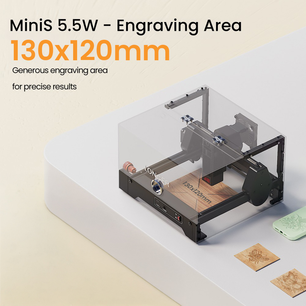 LONGER RAY5 MiniS 5.5W Precisã - Leatherwork Classes avaliação e preço