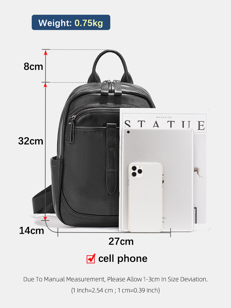 Mochila feminina de couro genu - Leather Work Womens Backpack avaliação e preço