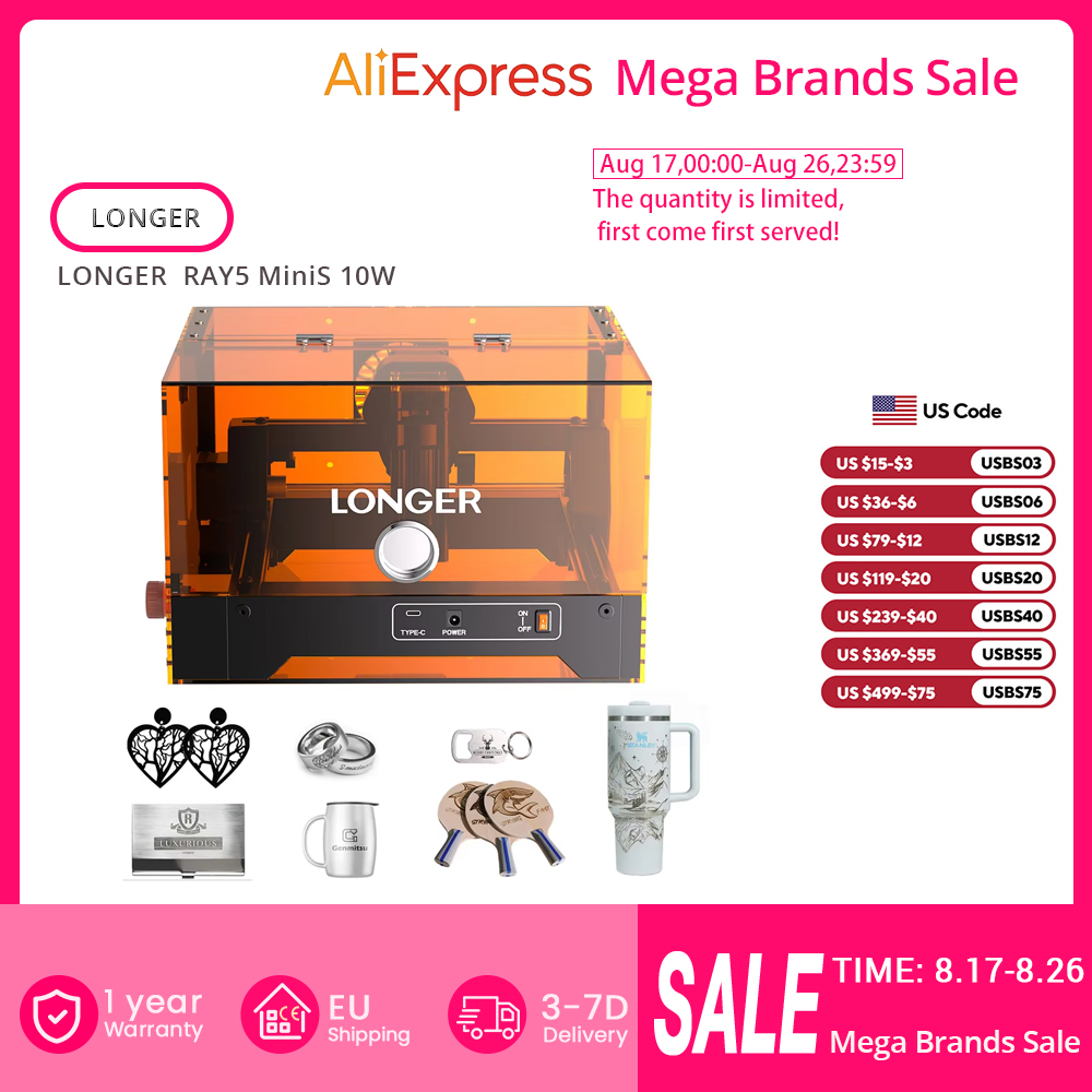 LONGER RAY5 MiniS 10W, Precisã - Leatherwork Classes avaliação e preço
