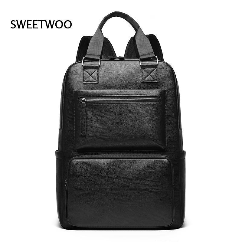 Mochila Masculina de Couro Sin - Leather Work Rucksack Mens avaliação e preço