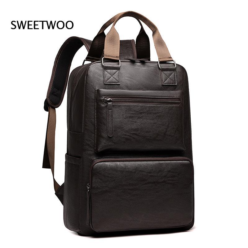 Mochila Masculina de Couro Sin - Leather Work Rucksack Mens avaliação e preço