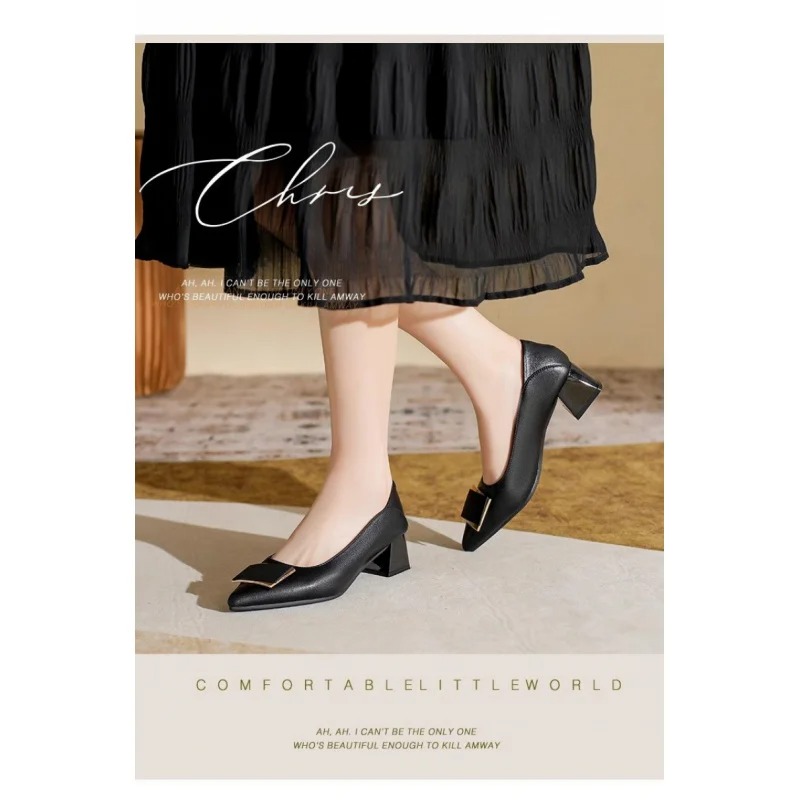 Novos Sapatos de Salto Grosso  - Leatherwork In French avaliação e preço