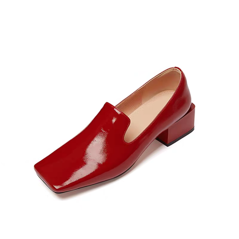 Sapatos femininos vermelhos de - Leatherwork In French avaliação e preço
