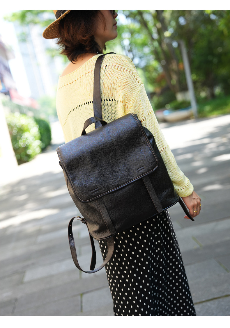 Mochila Feminina de Couro Legí - Leather Work Womens Backpack avaliação e preço