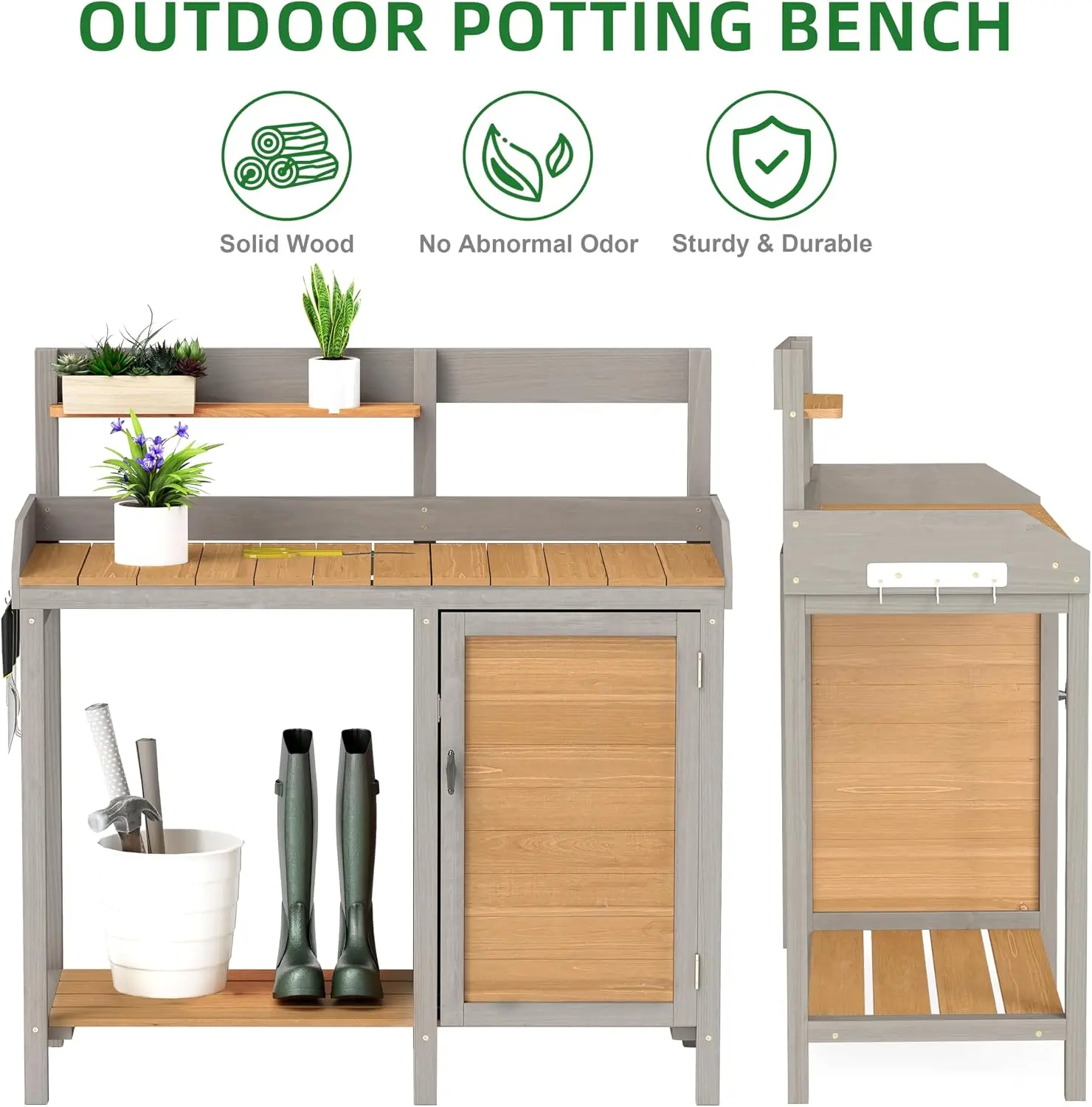 Bancada de Jardinagem de Madei - Leatherwork Bench avaliação e preço