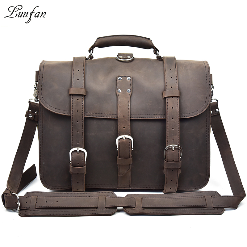 Mochila de couro crazy horse g - Leather Work Rucksack Mens avaliação e preço