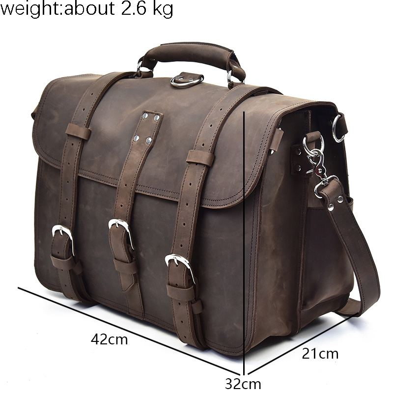 Mochila de couro crazy horse g - Leather Work Rucksack Mens avaliação e preço