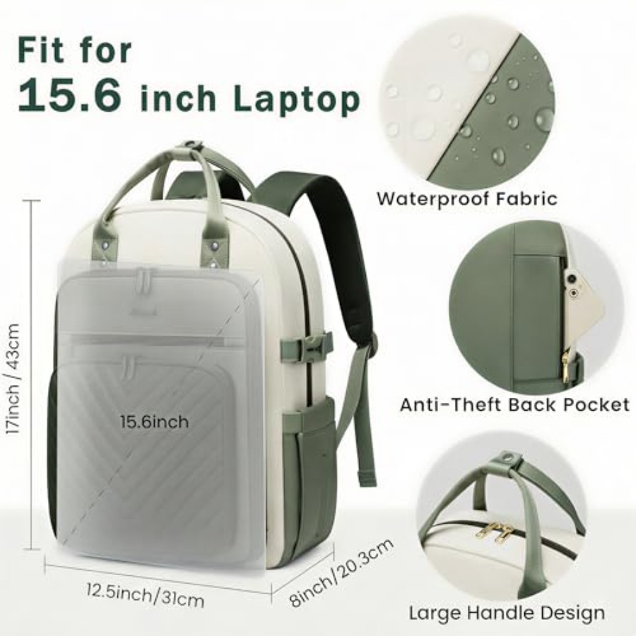 Mochila para Laptop Feminina,  - Leather Work Womens Backpack avaliação e preço