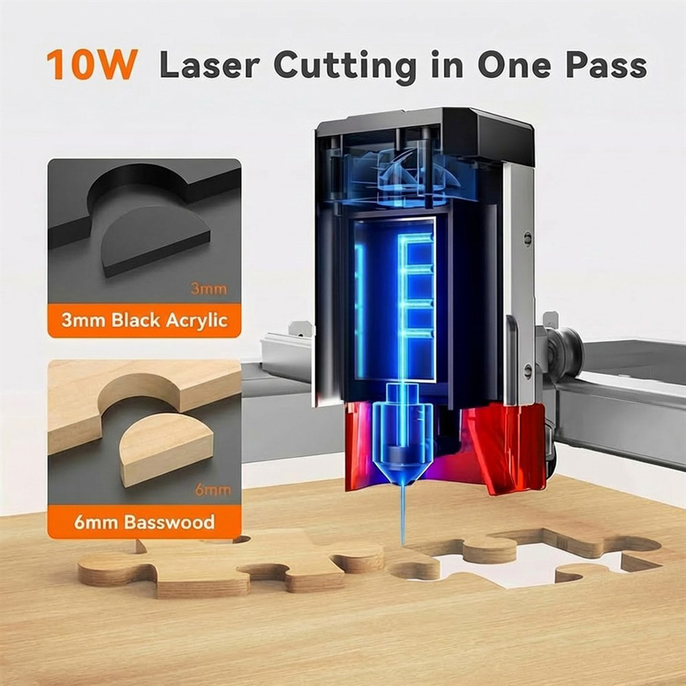 TOOCAA L2 10W AI Gravador a La - Leatherwork Classes avaliação e preço