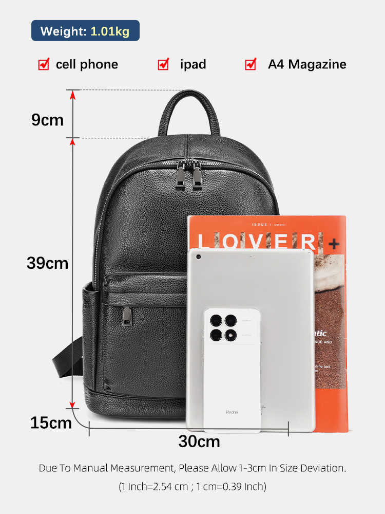 Mochila masculina zency, couro - Leather Work Rucksack Mens avaliação e preço