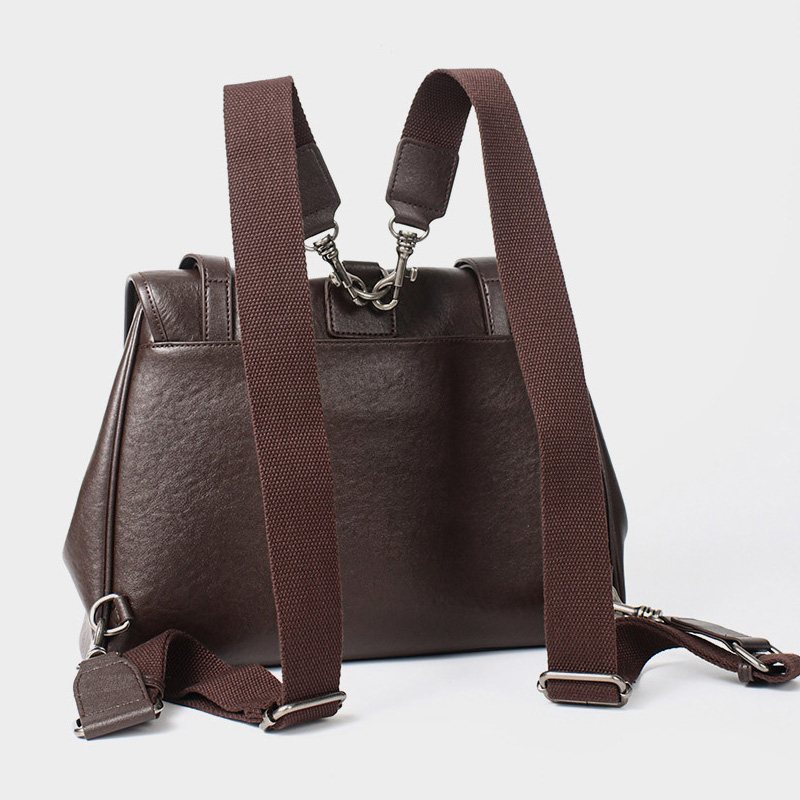 Feminino vintage macio split c - Leather Work Womens Backpack avaliação e preço