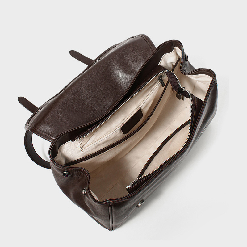 Feminino vintage macio split c - Leather Work Womens Backpack avaliação e preço