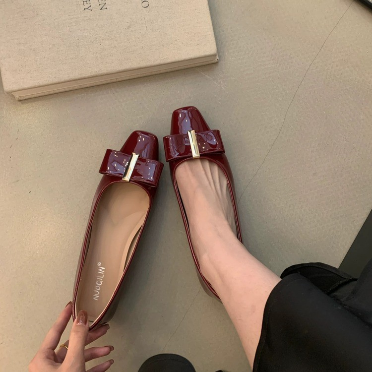 Sapatos Femininos de Bico Quad - Leatherwork In French avaliação e preço